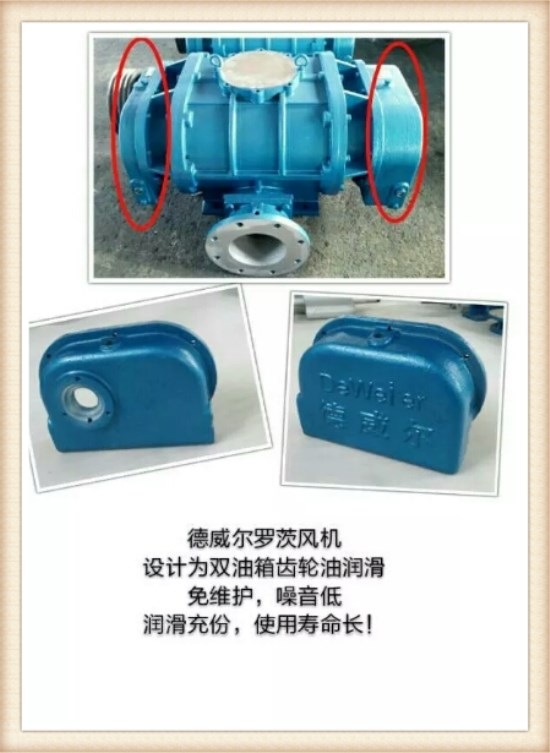 不銹鋼羅茨風(fēng)機設(shè)計為雙油箱